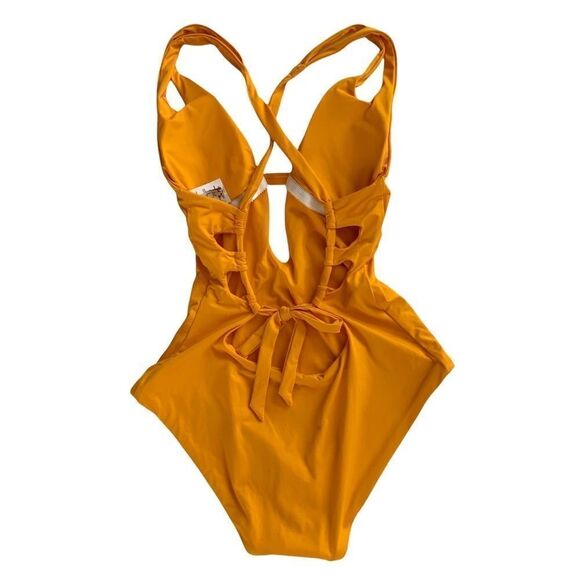 BECCA Split Strap Keyhole One Piece Swimsuit! - Picture 4 of 9